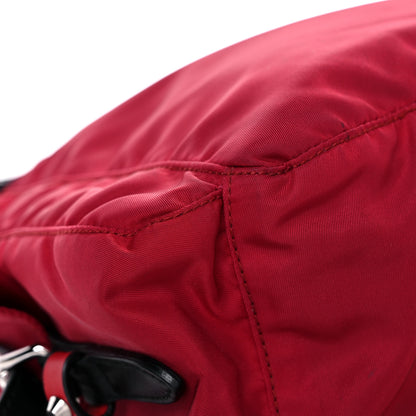 Prada Nylon New Vela Studded Messenger Cherry 10 of 18