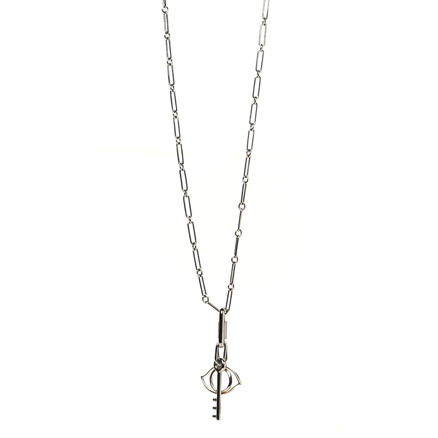Palladium Permabrass Curiosite Charm Pendant Necklace