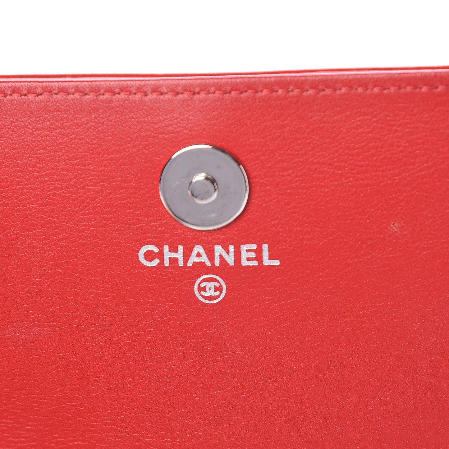 Patent Strass Wallet On Chain WOC Red