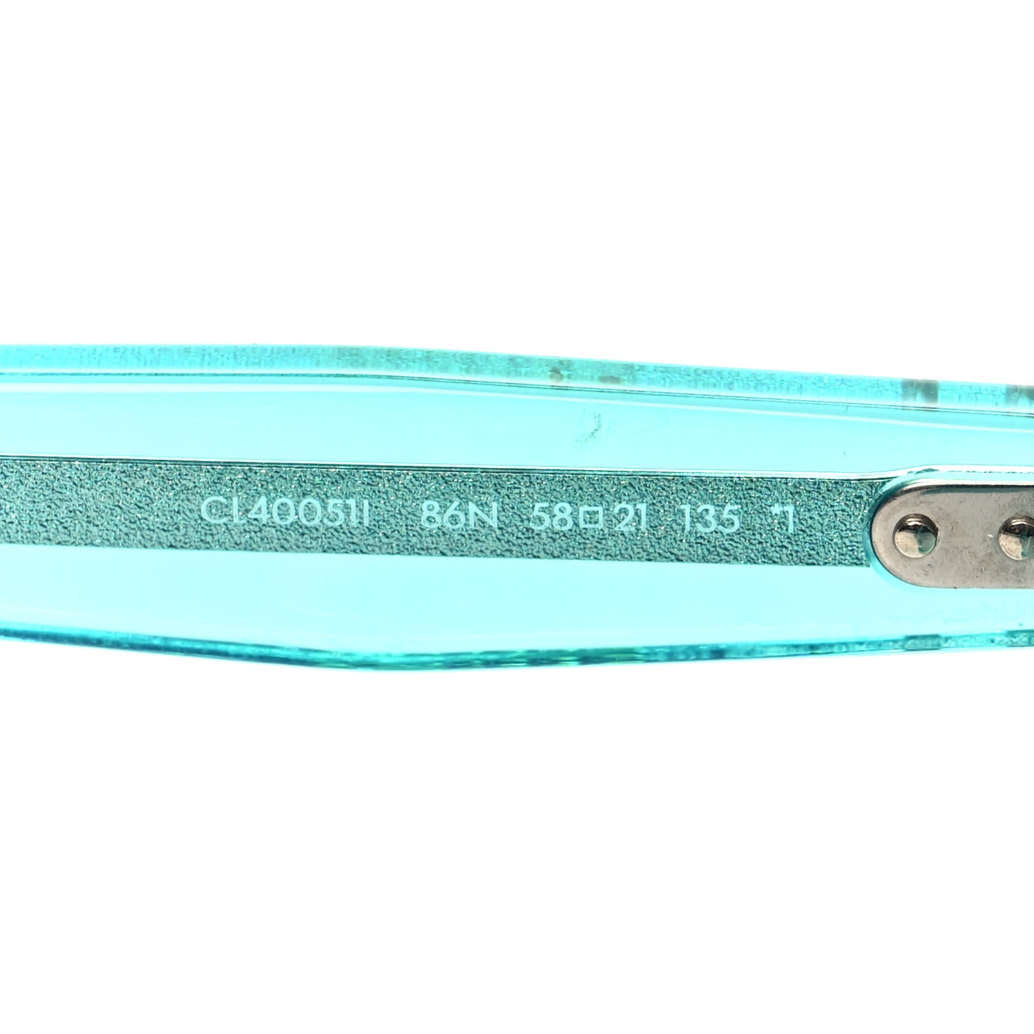 Celine Round Sunglasses CL 40051/I Transparent Blue 6 of 6