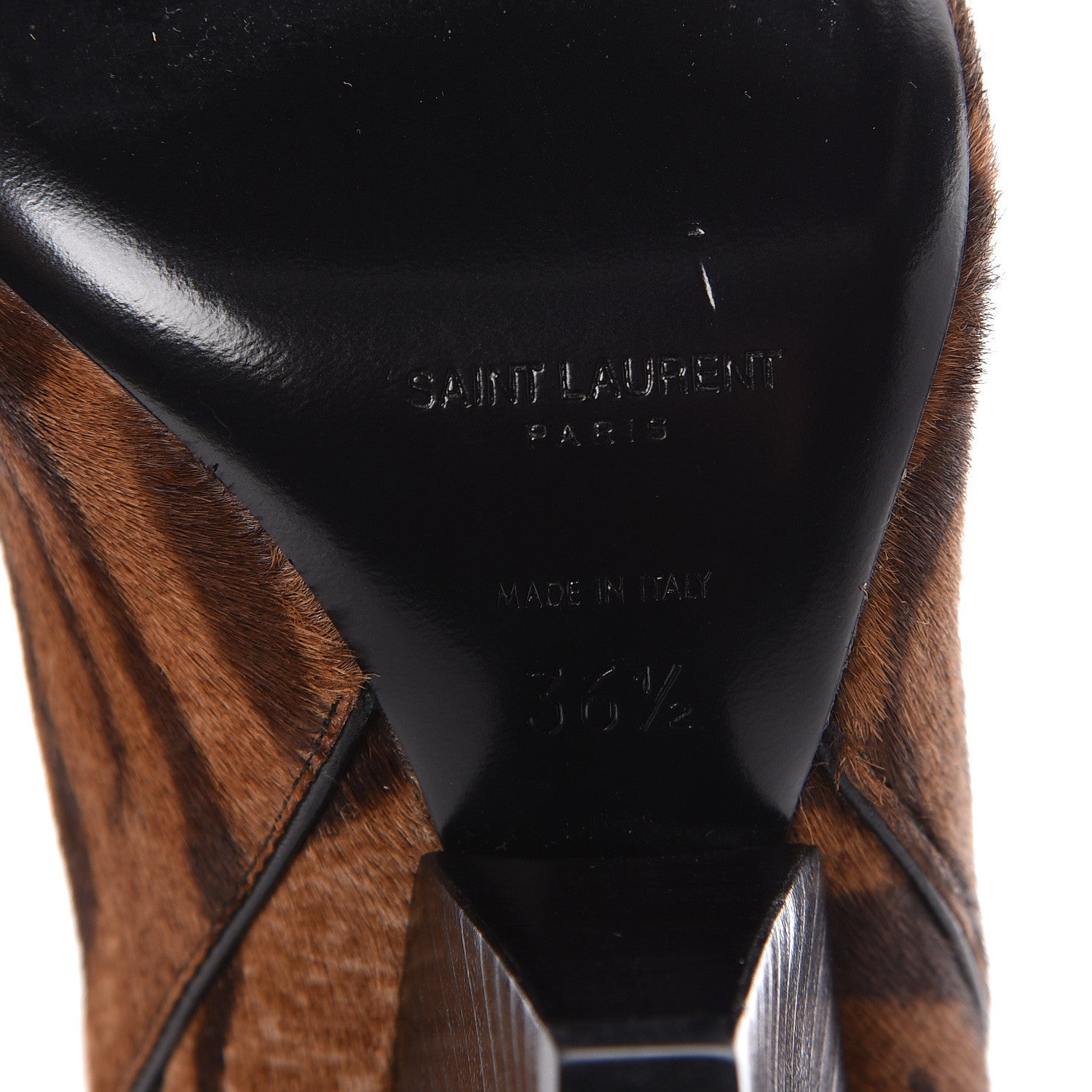 Saint Laurent Pony Hair Leopard Niki Boots 36.5 Naturale 6 of 12