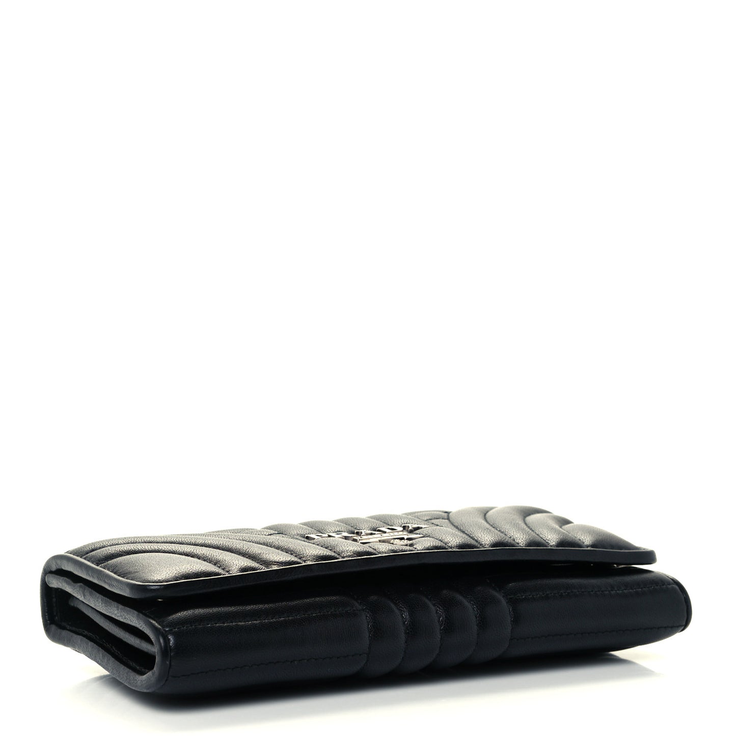 Soft Calfskin Diagramme Continental Wallet Black