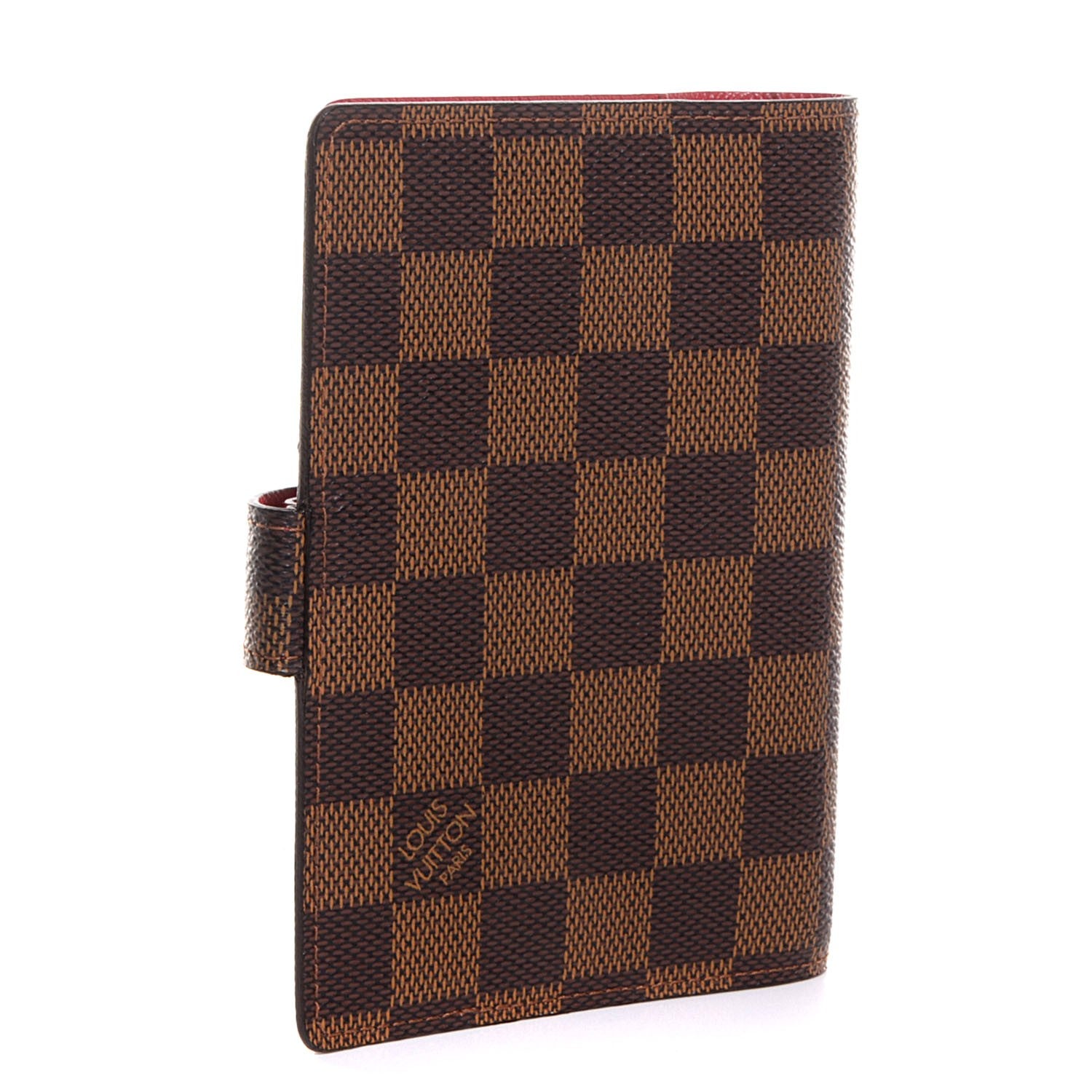 Louis Vuitton Damier Ebene Koala Small Ring Agenda Rouge Cover Red 3 of 8