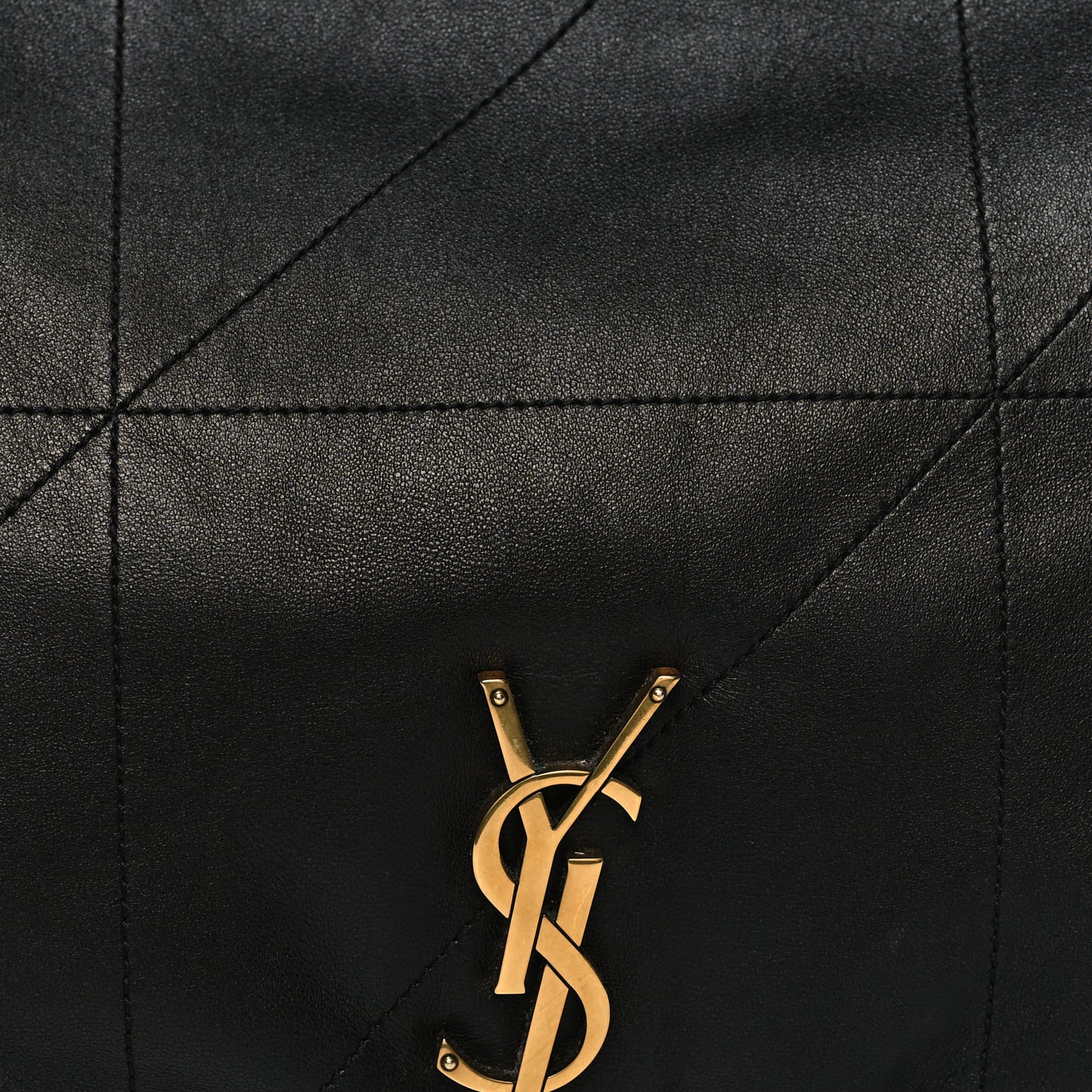 Lambskin Matelasse Monogram Large Jamie 4.3 Black