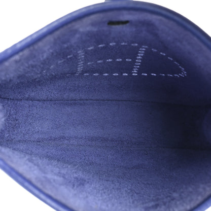 Hermes Taurillon Clemence Evelyne TPM Bleu Electrique Black 4 of 9