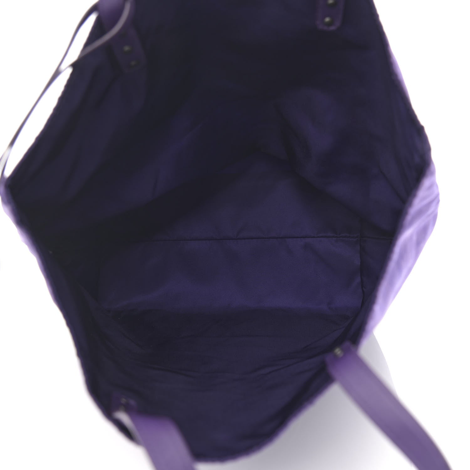 Bottega Veneta Nylon Intrecciolusion Vertical Tote Plum 6 of 12