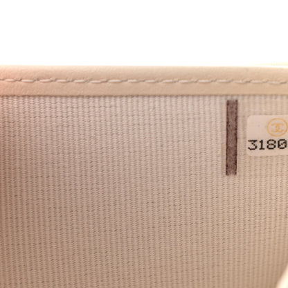 Chanel Caviar Quilted Compact Flap Wallet White 7 of 7