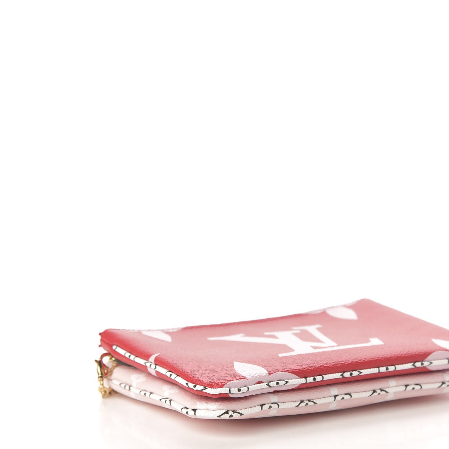 Monogram Giant Double Zip Pochette Rouge