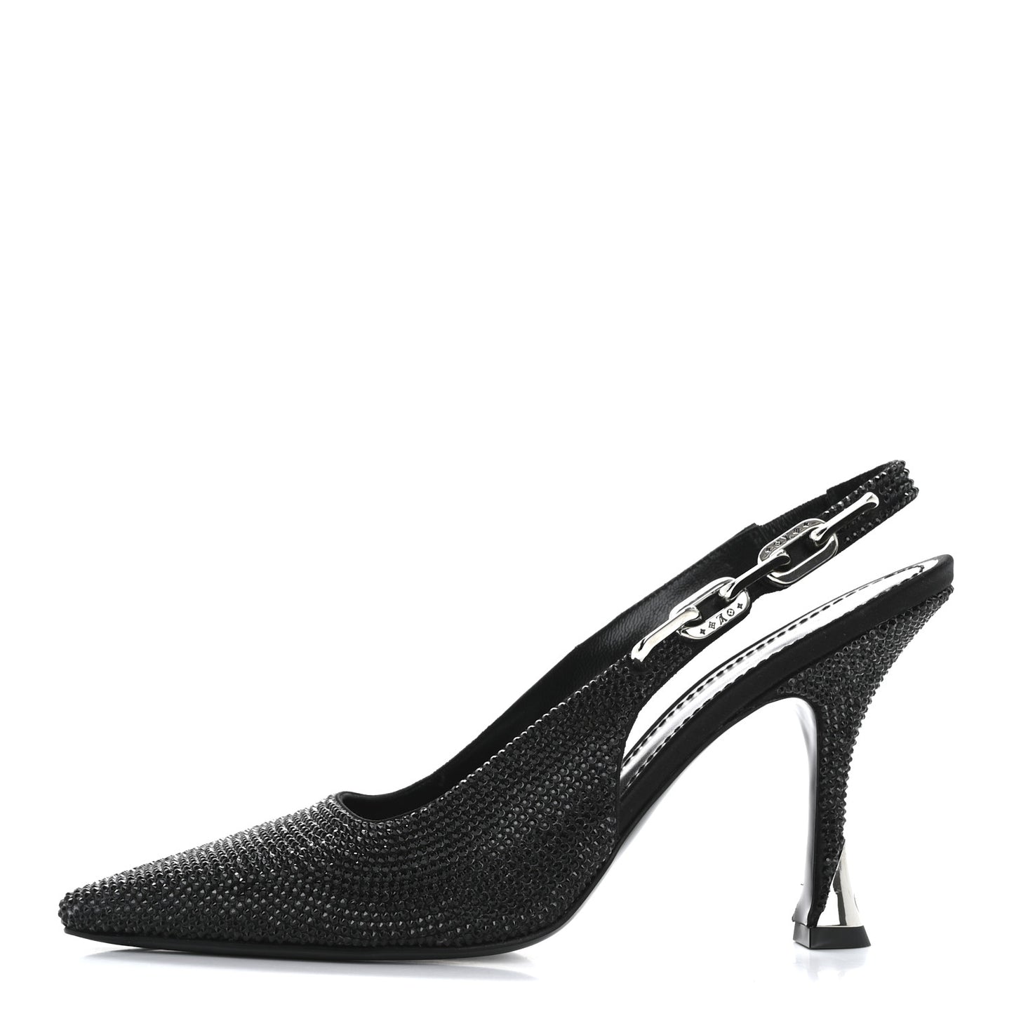 Crystal Sparkle Slingback Pumps 40 Black