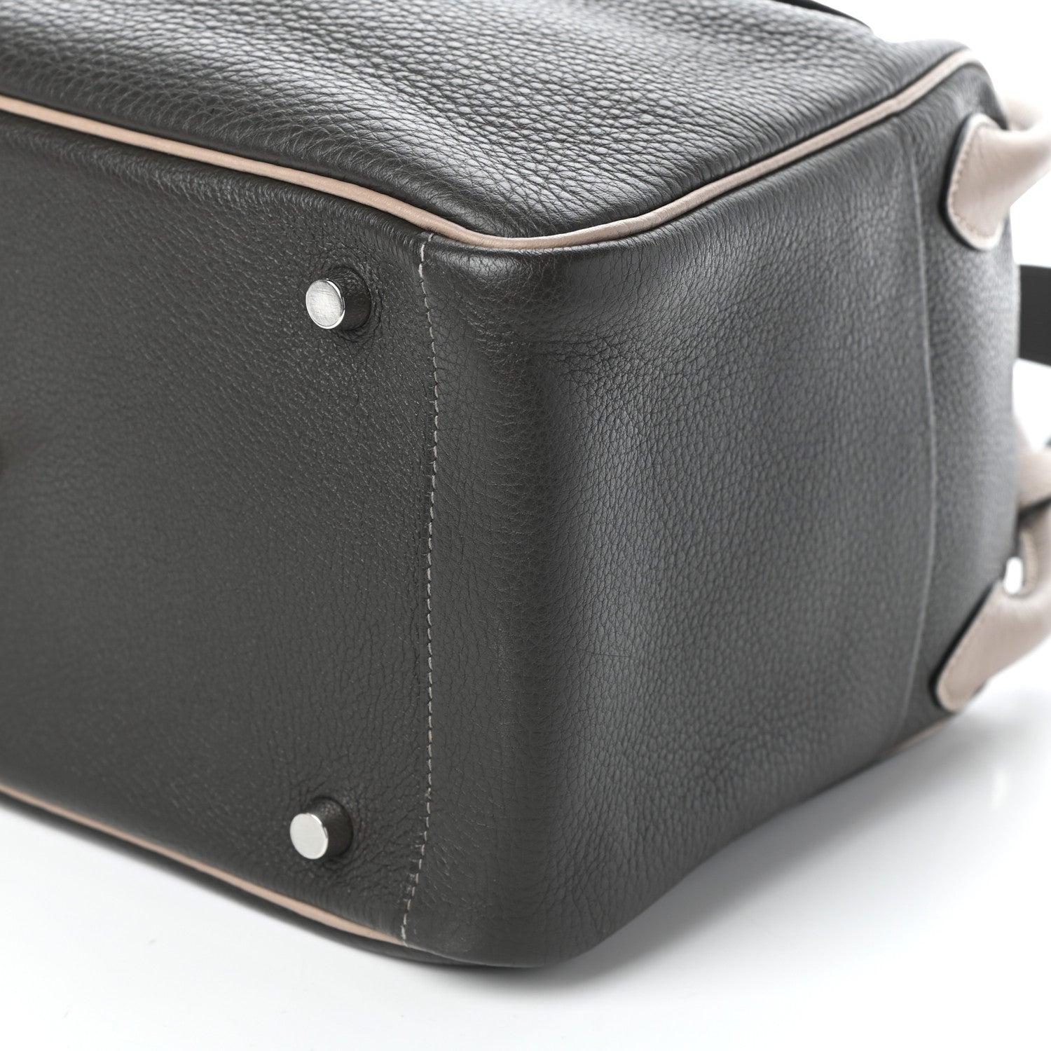 Hermes Taurillon Clemence Bi-Color Lindy 30 Graphite Gris Tourterelle 10 of 10