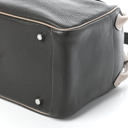 Hermes Taurillon Clemence Bi-Color Lindy 30 Graphite Gris Tourterelle 10 of 10