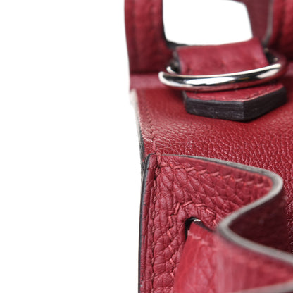 Hermes Taurillon Clemence Jypsiere 28 Rouge Grenat 14 of 14