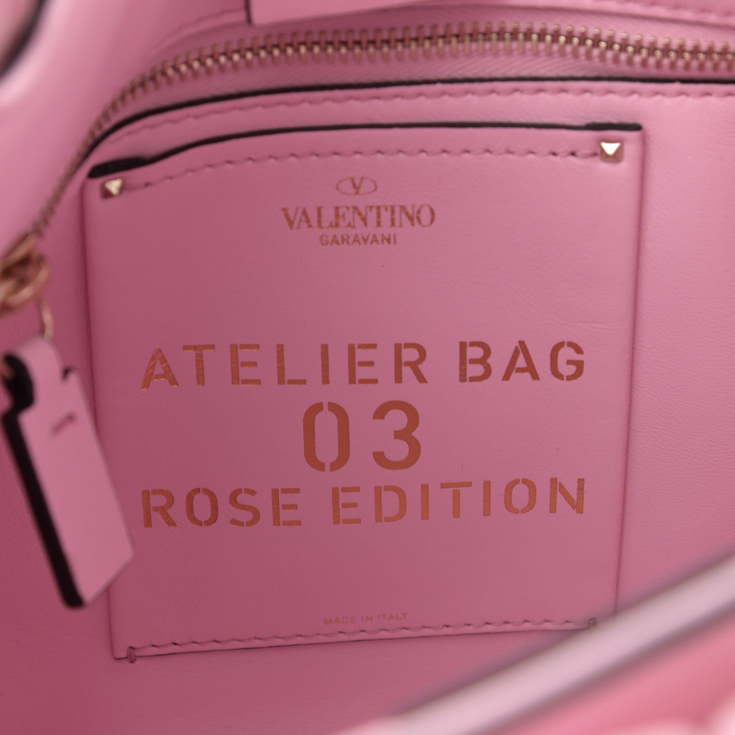Valentino Garavani Nappa Atelier 03 Rose Edition Small Hobo Pink Borealis 6 of 10