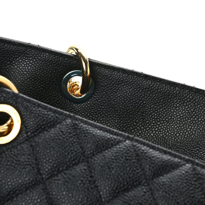 Chanel Caviar Quilted Grand Shopping Tote GST Black 13 of 15