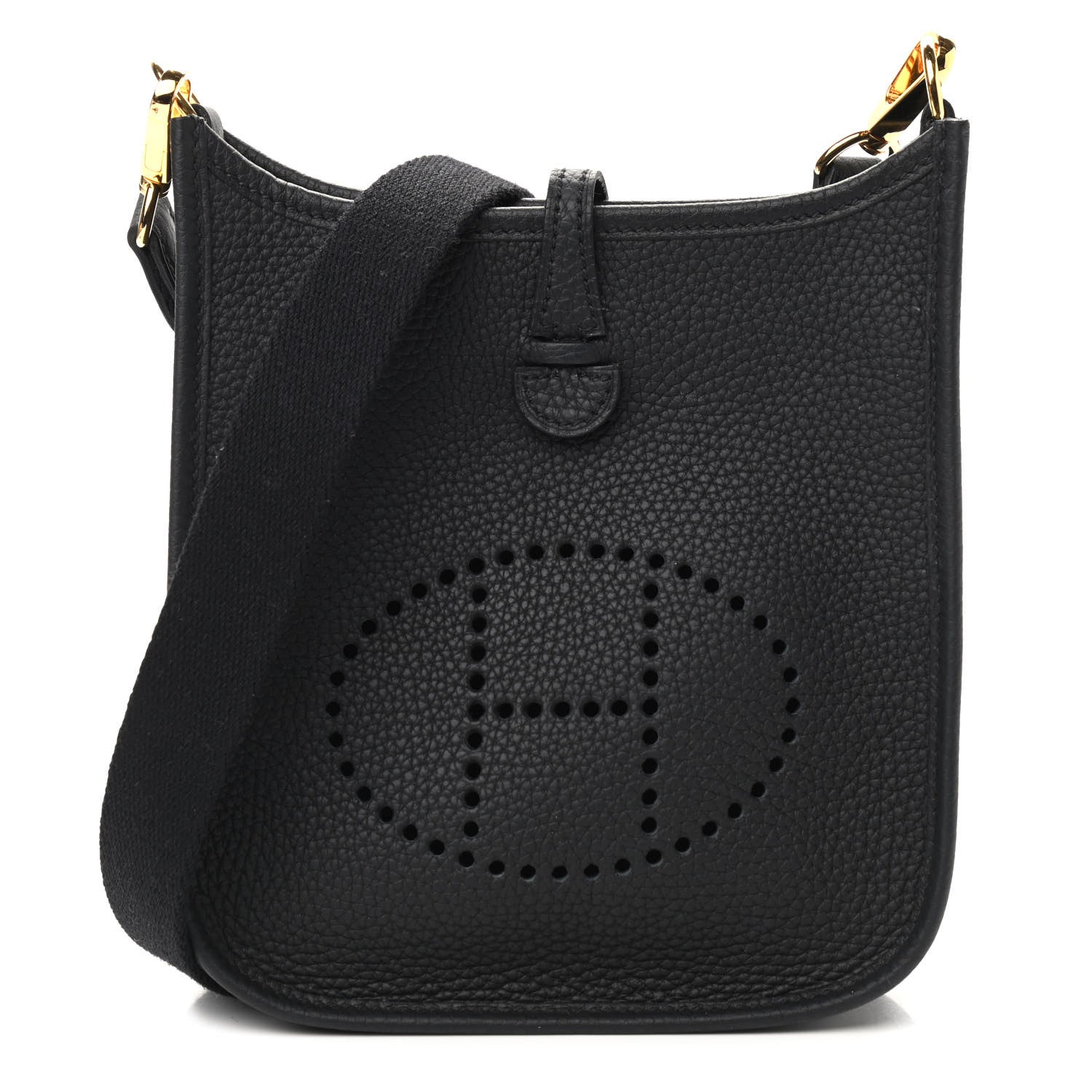 Hermes Taurillon Clemence Evelyne TPM Black 1 of 9