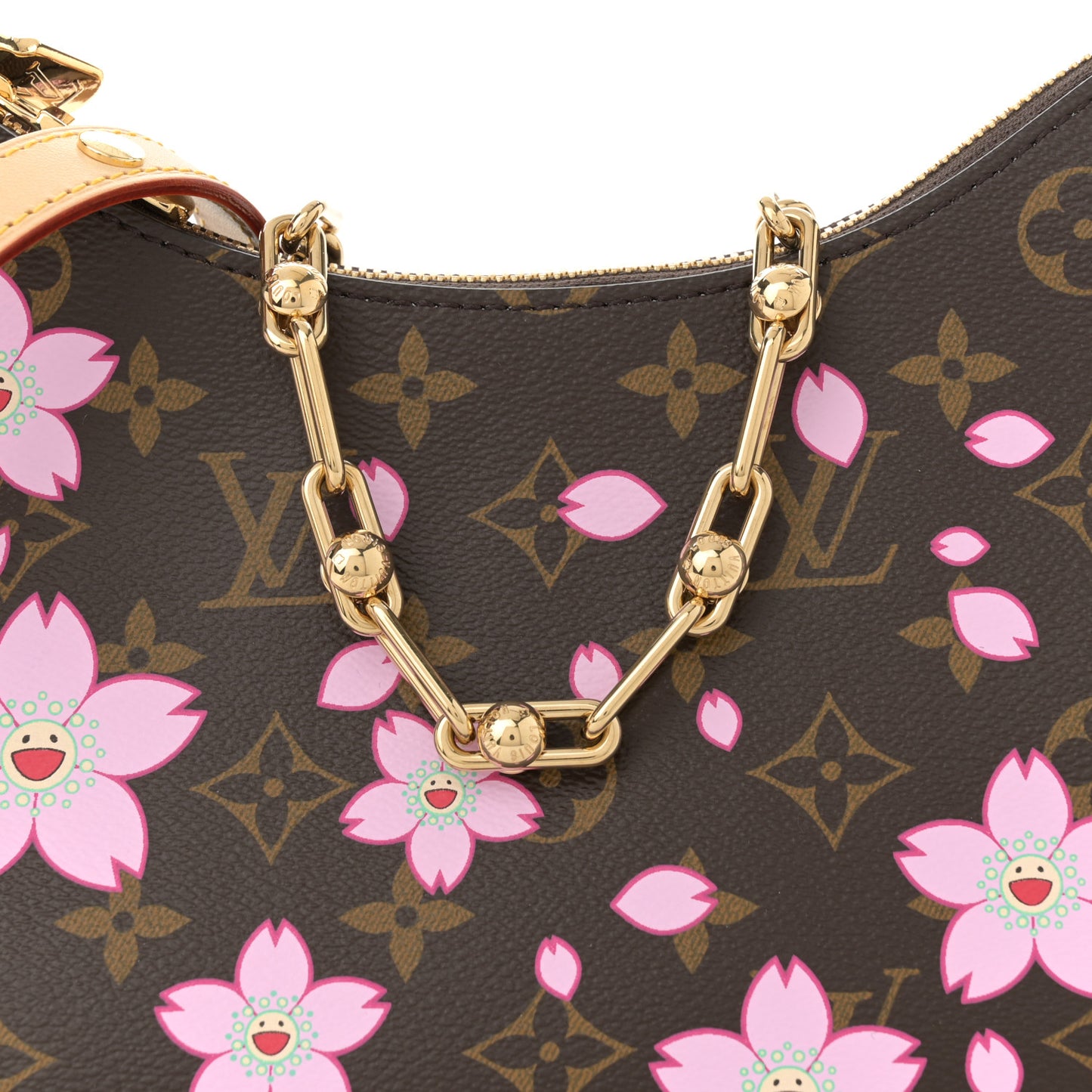 LV x TM Monogram Chery Blossom Boulogne Sakura Brown