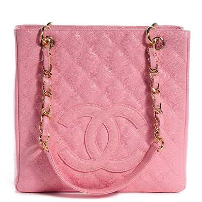 Chanel Caviar Petit Shopping Tote PST Pink 1 of 9