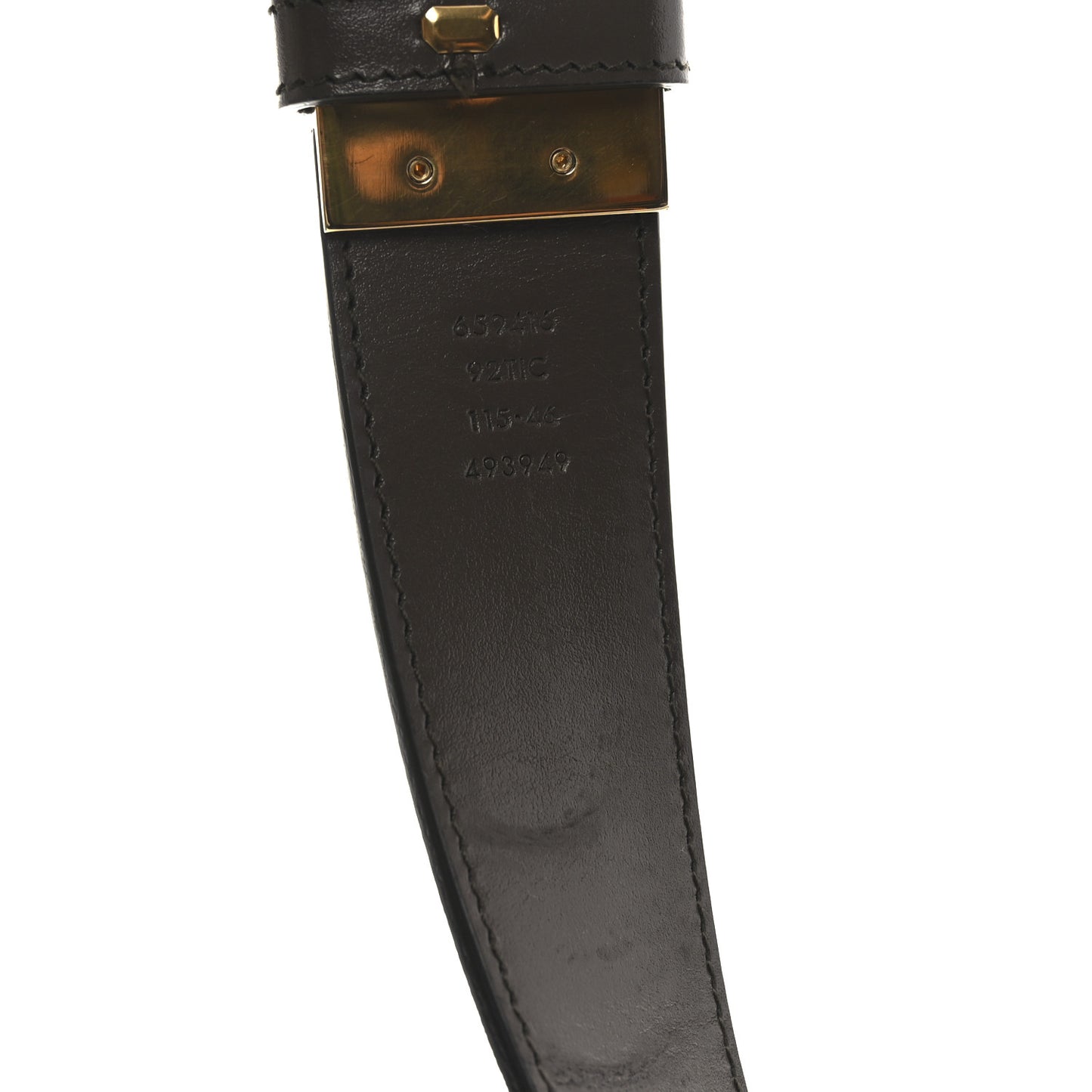 GG Supreme Monogram Plutone Calfskin Double G Reversible 37mm Belt 115 46 Beige Ebony New Acero