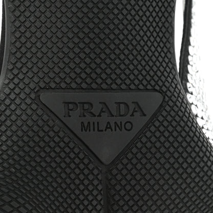 Prada Satin Crystal Logo 45mm Slingback Pumps 37 Cristal 6 of 10