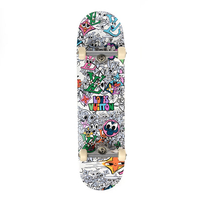 Louis Vuitton Monogram Comics Wood Skateboard Multicolor 2 of 10