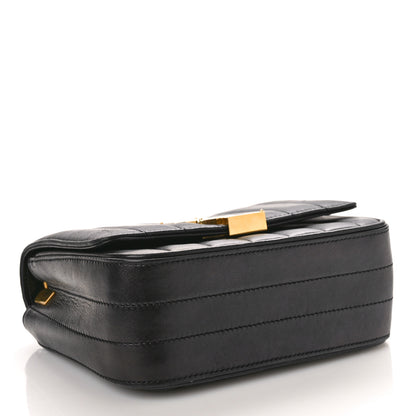 Saint Laurent SAINT LAURENT Lambskin Matelasse Monogram Small Vicky Chain Bag Black 4 of 10