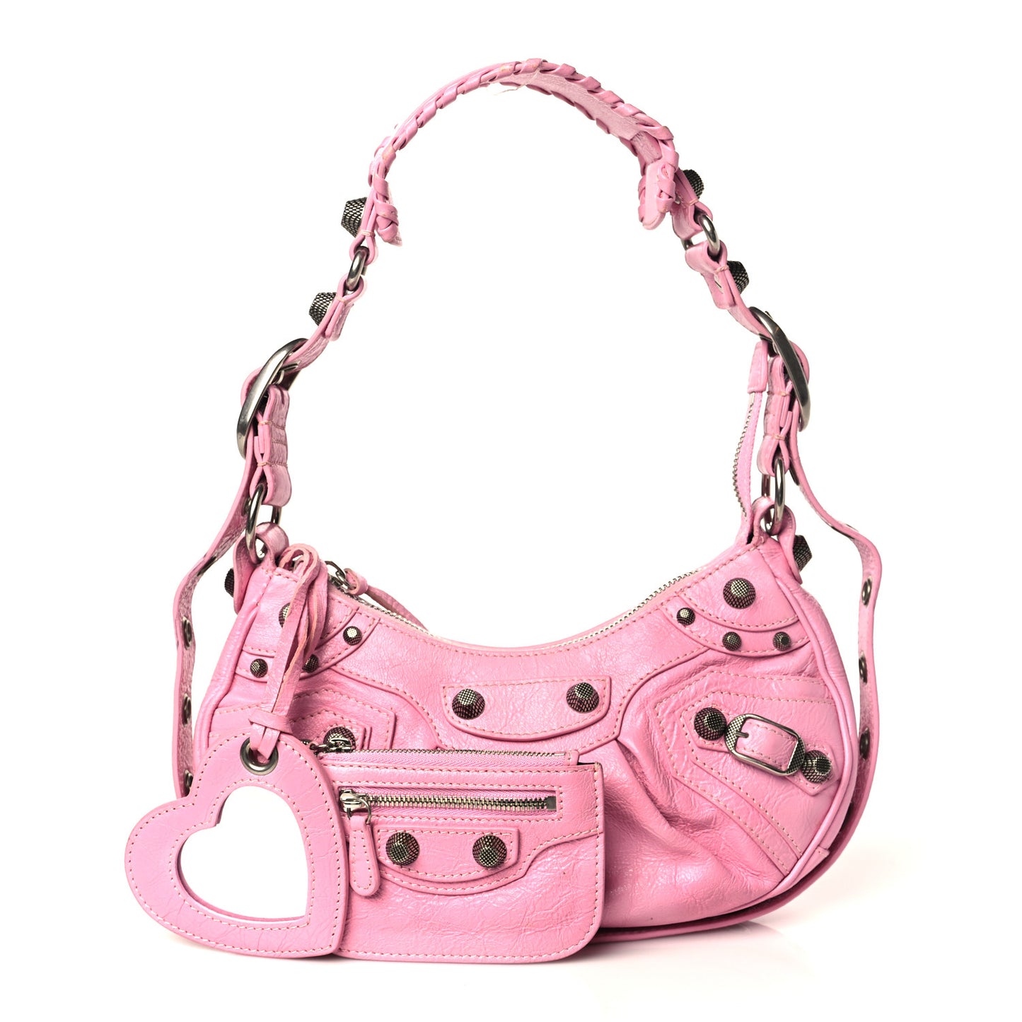 Agneau Arena Le Cagole Shoulder Bag XS Rose