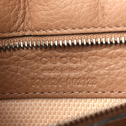 Gucci Cellarius Calfskin Medium Bamboo Daily Flap Shoulder Bag Camelia 6 of 9