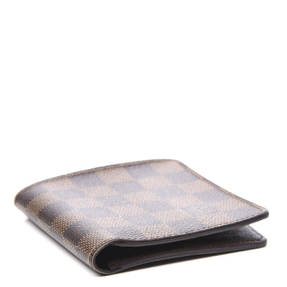 Louis Vuitton Damier Ebene Billfold Wallet 6 Credit Card Slots 3 of 10