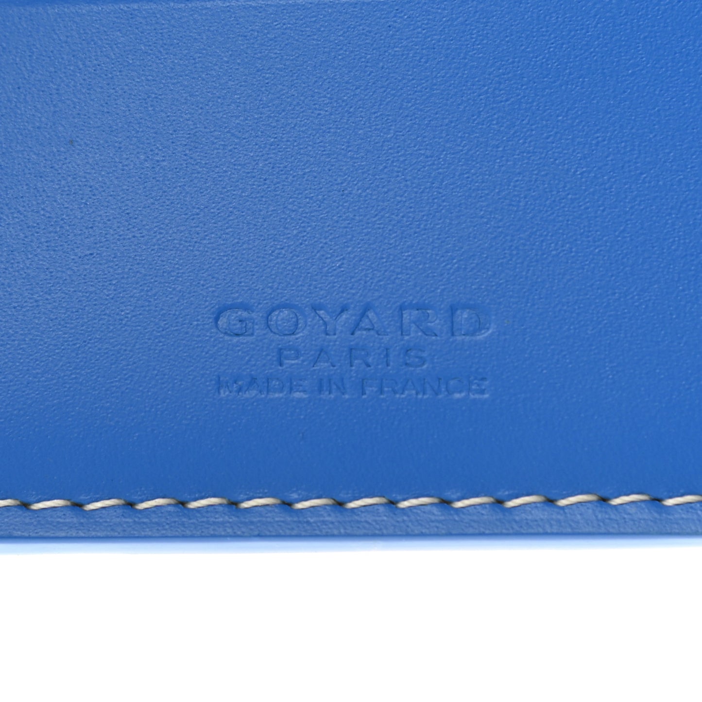 Goyardine Card Case Sky Blue
