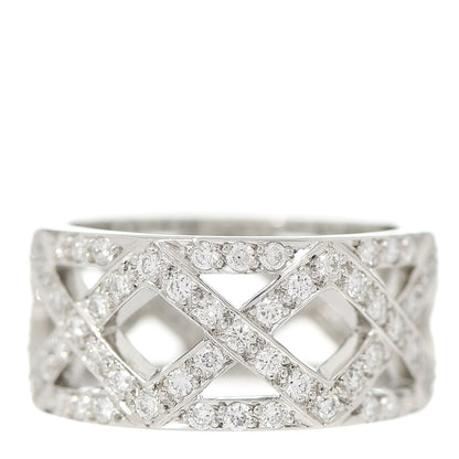 Tiffany Platinum Diamond Legacy Celebration Braided Band Ring 48 4.5 1 of 4
