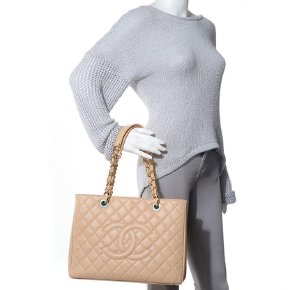 Chanel Caviar Grand Shopping Tote GST Beige Clair 2 of 7