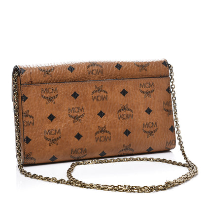 MCM Visetos Medium Patricia Wallet On Chain Cognac 2 of 11