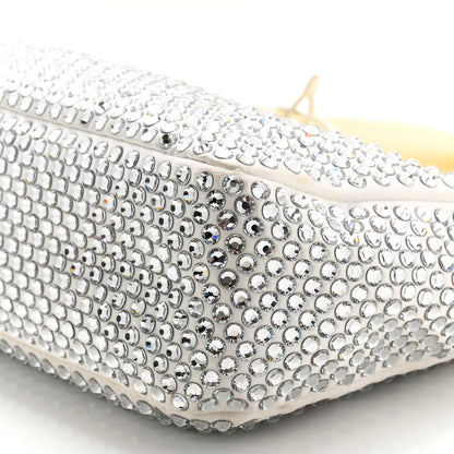 Prada Satin Crystal Mini Re-Edition 2000 Bag White 10 of 12