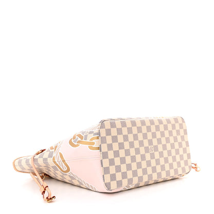 Louis Vuitton Damier Azur Nautical Neverfull MM 5 of 10
