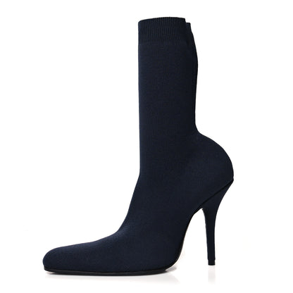 Balenciaga Jersey Crepe Round Toe Knife Booties 36 Black 1 of 6