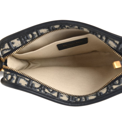 Christian Dior Oblique Diorquake Clutch Blue 5 of 6