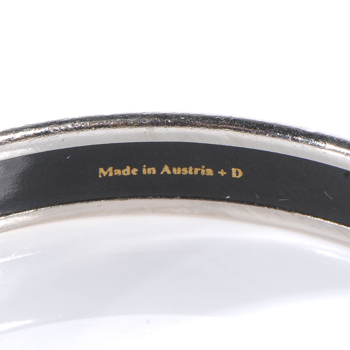 Enamel Printed Grand Apparat Narrow Bracelet 65 Yellow
