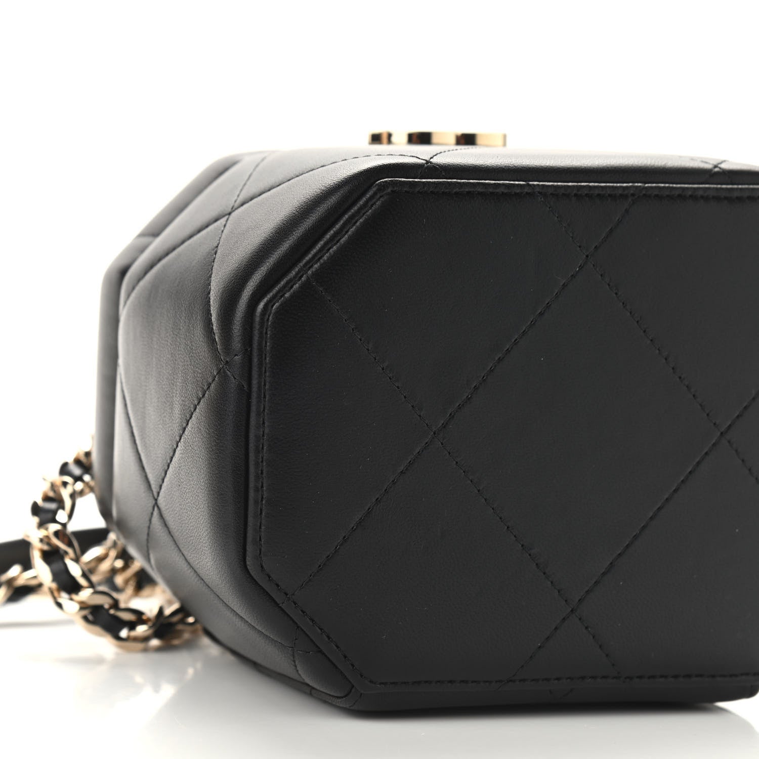Chanel Lambskin Quilted Vendome Case Black 8 of 9