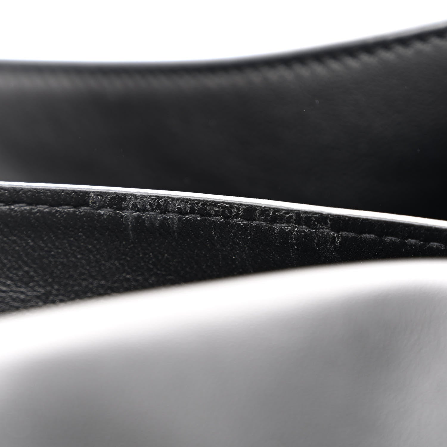 Saint Laurent Smooth Calfskin Suede Medium Reversible Monogram Kate Satchel Black 8 of 18