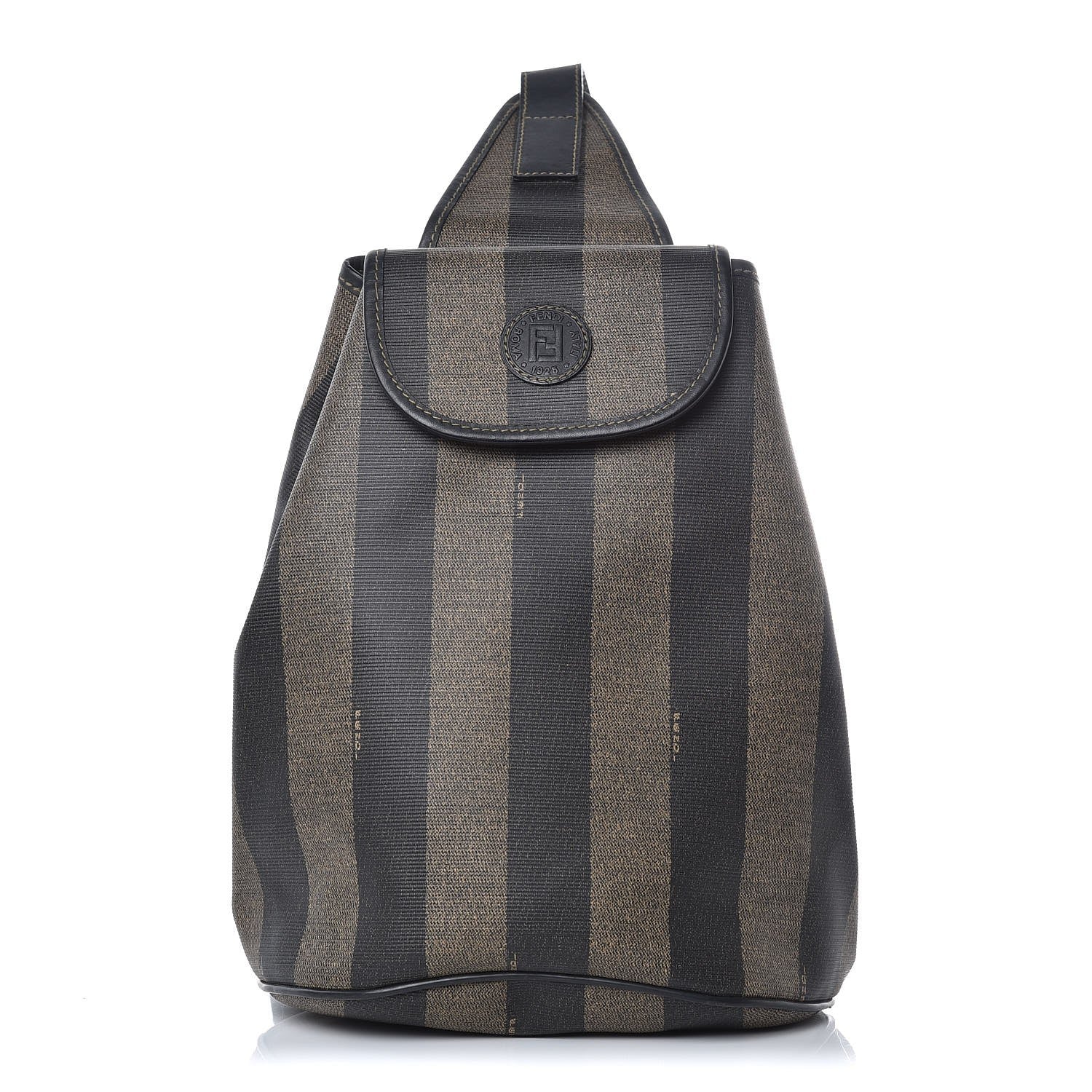 Fendi Coated Canvas Pequin Backpack Tobacco 1 of 7