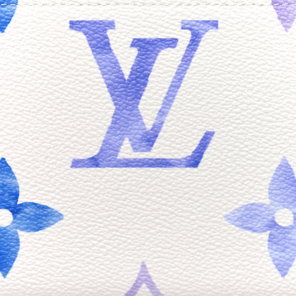 Louis Vuitton Monogram Giant By The Pool Zippy Wallet Resort Blue 7 of 8