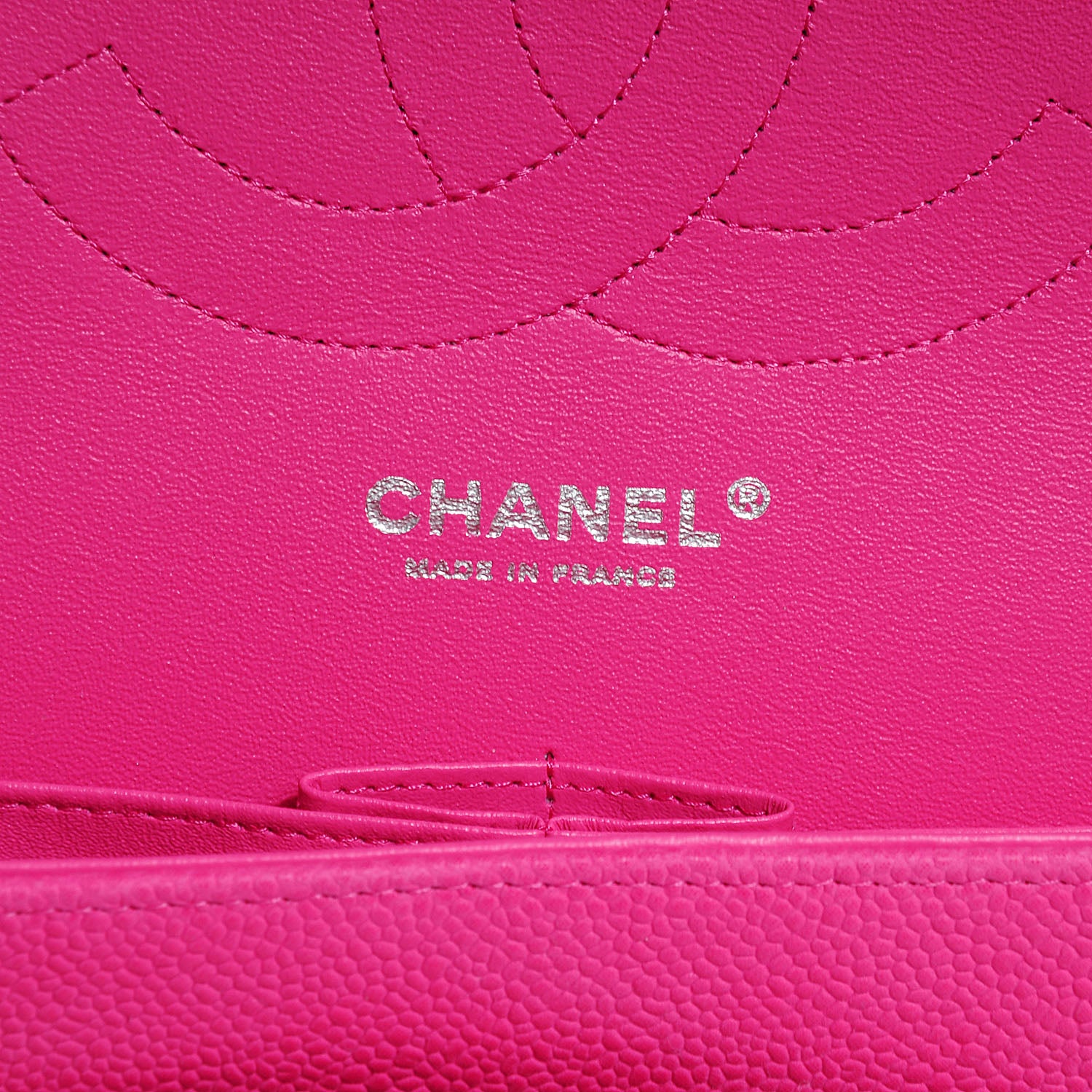 Chanel Iridescent Caviar Jumbo Double Flap Hot Pink 7 of 9