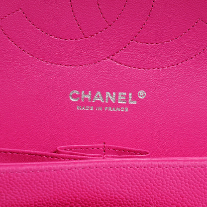 Chanel Iridescent Caviar Jumbo Double Flap Hot Pink 7 of 9