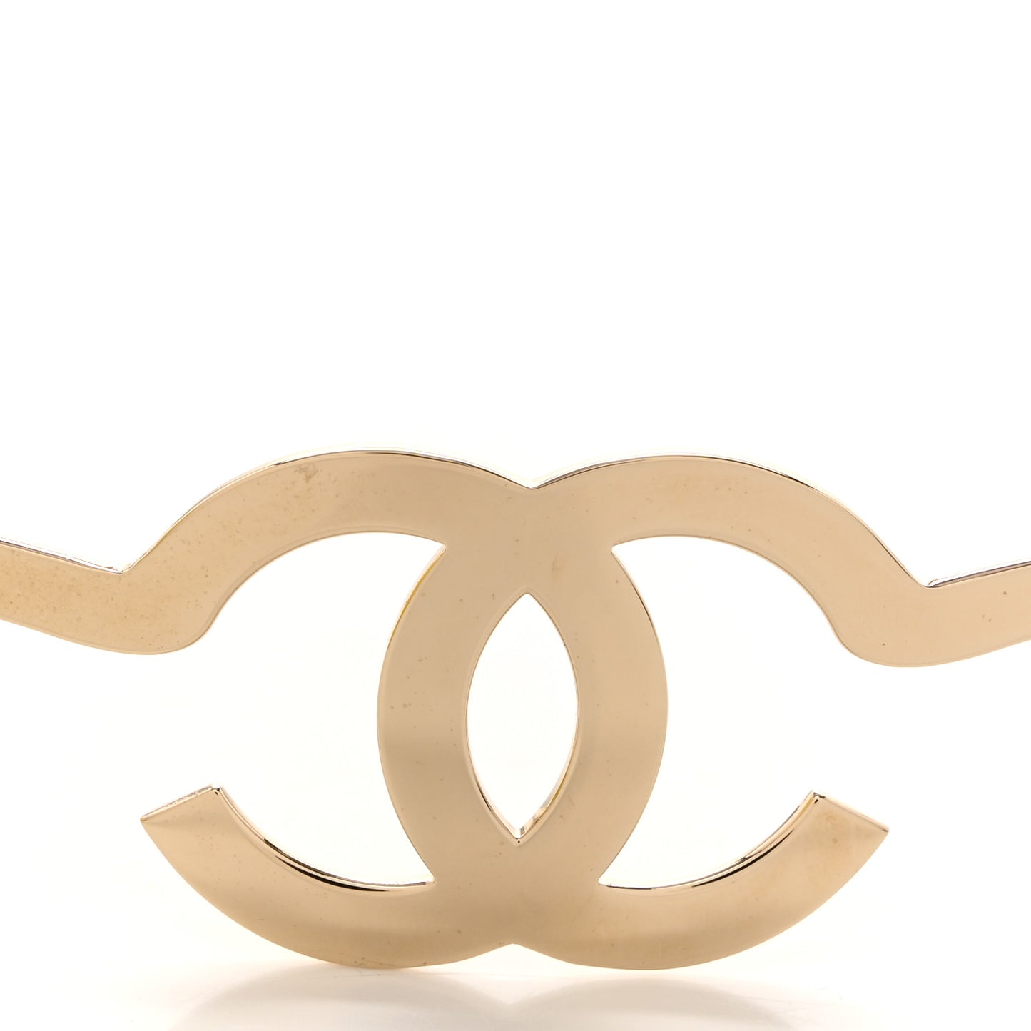 Metal CC Headband Light Gold
