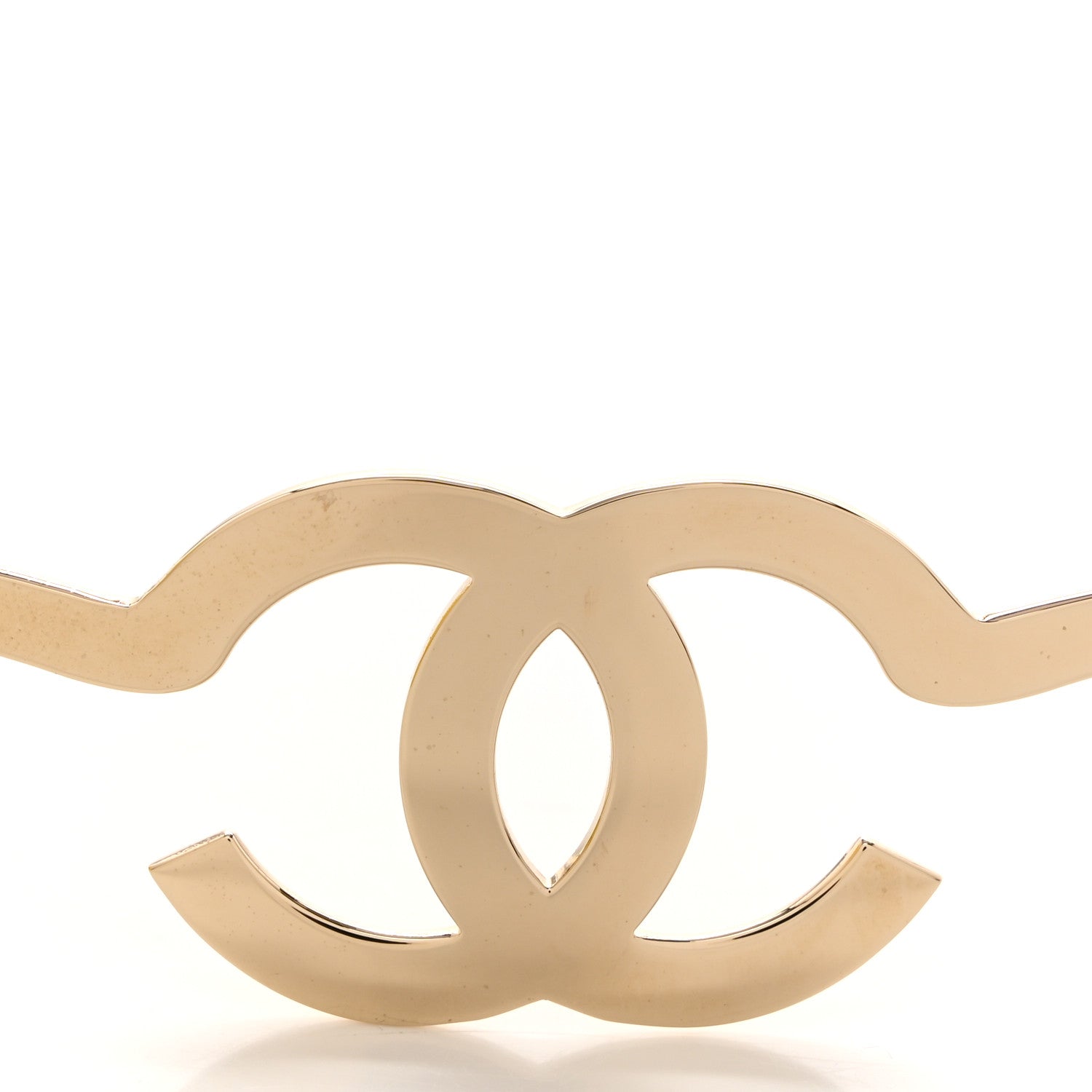 Chanel Metal CC Headband Light Gold 5 of 5