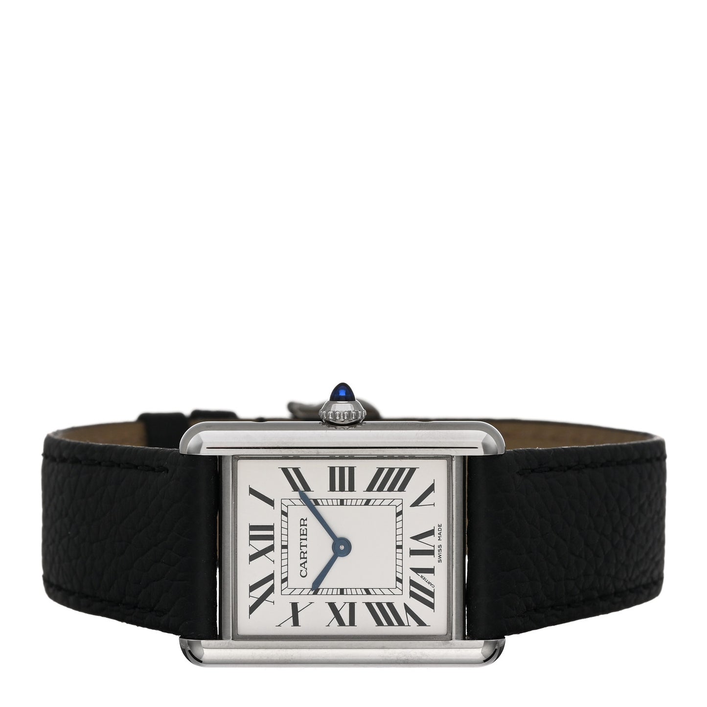 Stainless Steel Calfskin 25mm Must de Cartier Tank Quartz Watch