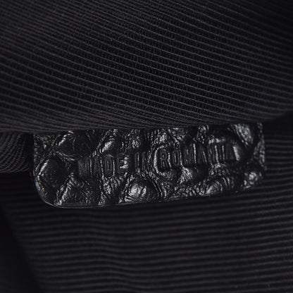 Burberry Heritage Grain Check Embossed Small Orchard Bowling Bag Black 8 of 8