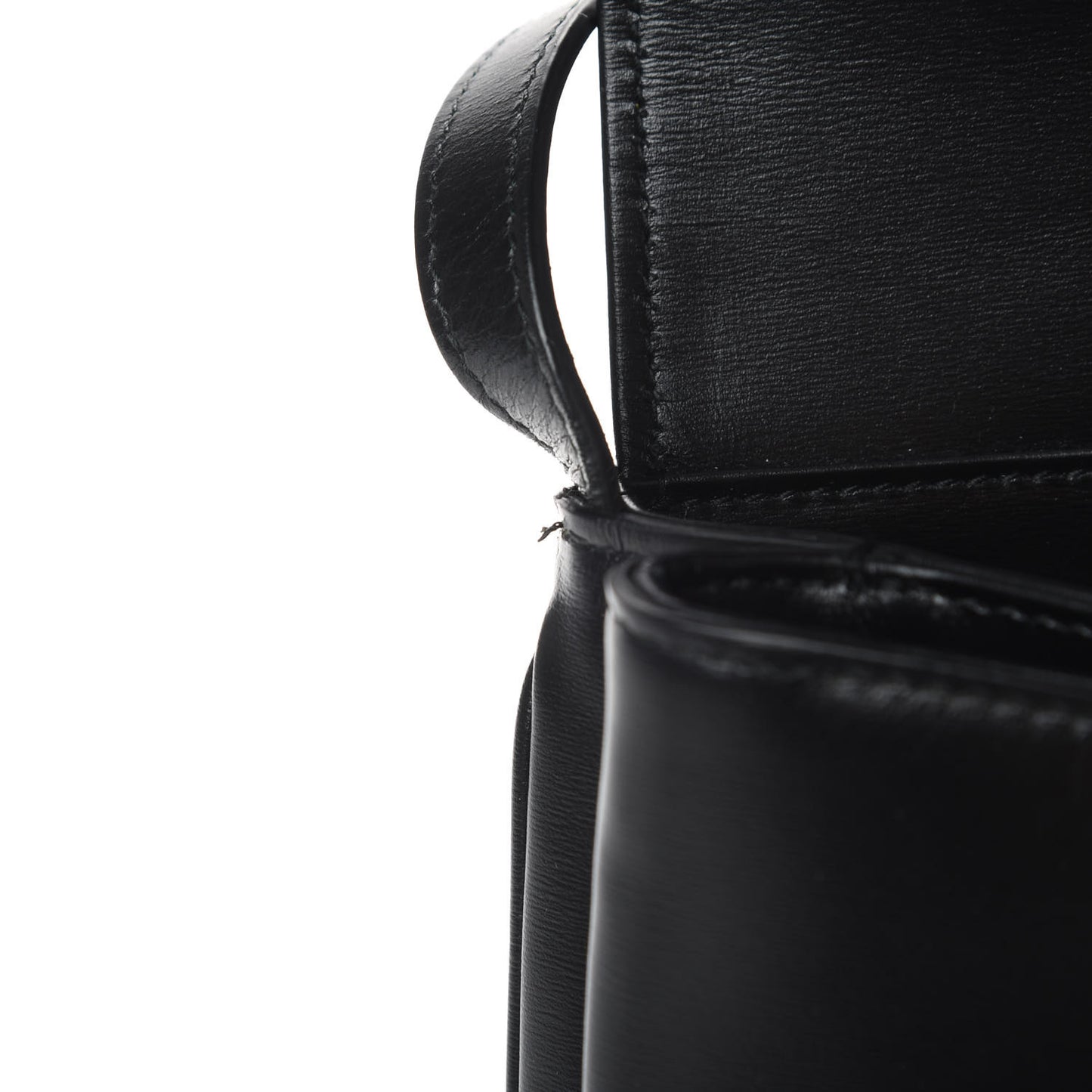 Vitello Palmellato Lux Small Arli Flap Shoulder Bag Black