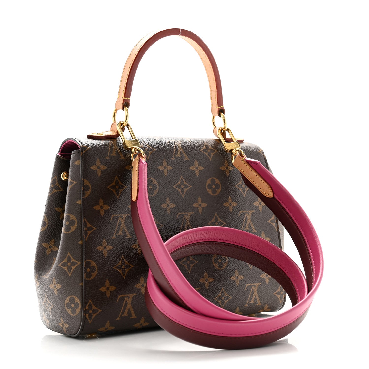 Louis Vuitton Monogram Cluny BB Bordeaux Fuchsia 3 of 12