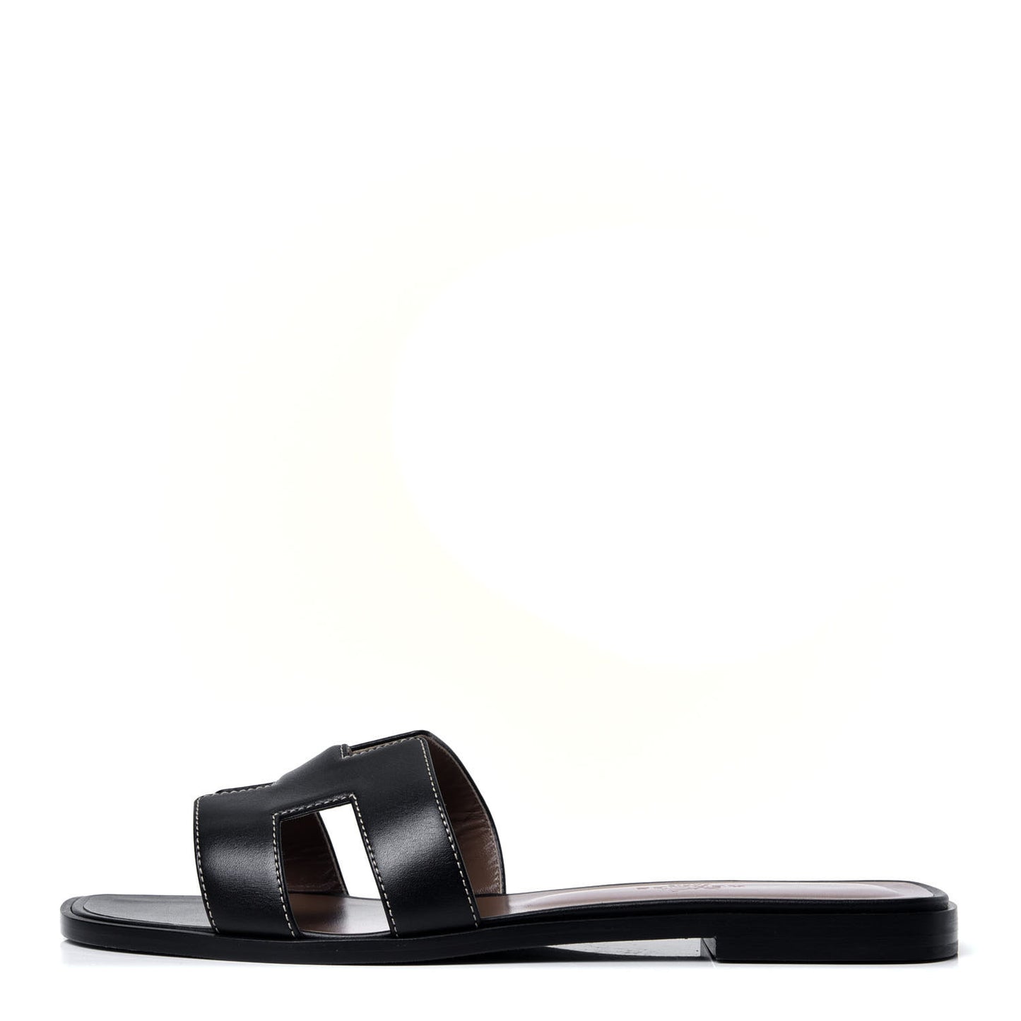 Box Calfskin Oran Sandals 38.5 Black